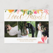 PixDezines Spring Floral Waterverf/bedankt Briefkaart (Voorkant)