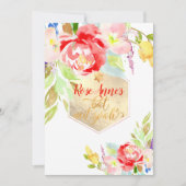 PixDezines Spring Waterverf Flowers Bat Mitzvah Kaart (Voorkant)