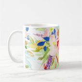 PixDezines Spring Waterverf Flowers Koffiemok (Links)