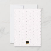 PixDezines Sprinkled Confetti Baby shower Kaart (Achterkant)