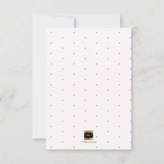 PixDezines Sprinkled Confetti Baby shower Kaart (Achterkant)