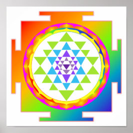 PixDezines Sri Yantra/Meditation/Chakra Poster