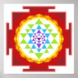 PixDezines Sri Yantra/Meditation/Chakra Poster