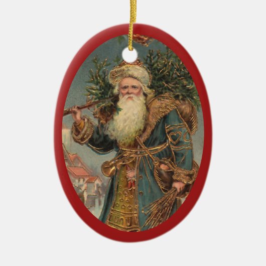 PixDezines St. Nicholas Keramisch Ornament (Voorkant)