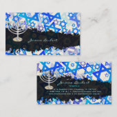 PixDezines STAR OF DAVID, RABBI Visitekaartje (Voorkant / Achterkant)