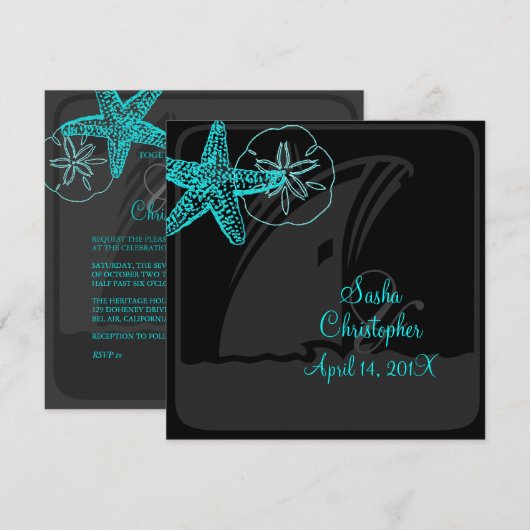 PixDezines Starfish/Cruise Ship/diy color Kaart (Voorkant / Achterkant)