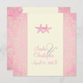 PixDezines Starfish + demask invitations Kaart (Voorkant / Achterkant)