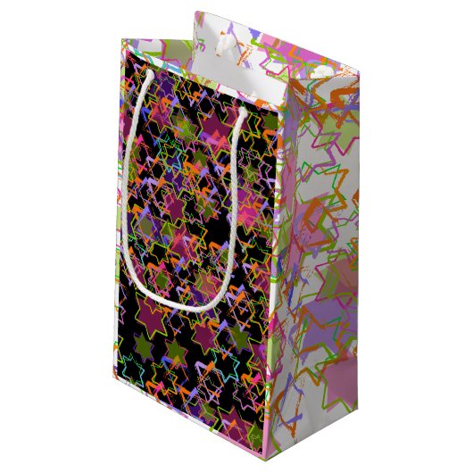 PixDezines ster van david/DIY achtergrond kleur Klein Cadeauzakje (Achterkant Gekanteld)