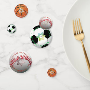 PIXDEZINES STER VAN DAVID, SPORT THEMA CONFETTI
