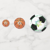 PIXDEZINES STER VAN DAVID, SPORT THEMA CONFETTI (Voorkanten)