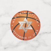 PIXDEZINES STER VAN DAVID, SPORT THEMA CONFETTI (Kleine voorkant)