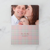 PixDezines stewart tartan Bedankkaart (Binnen)