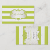 PixDezines stijlvol verstelbare strepen+kleur Visitekaartje (Voorkant / Achterkant)