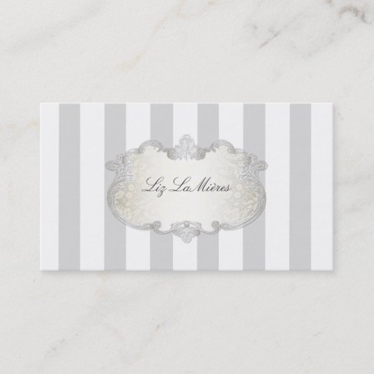 PixDezines stijlvol verstelbare strepen+kleur Visitekaartje (Voorkant)