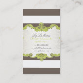 PixDezines stijlvol verstelbare strepen+kleur Visitekaartje (Achterkant)