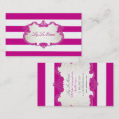 PixDezines stijlvol verstelbare strepen+kleur Visitekaartje (Voorkant / Achterkant)