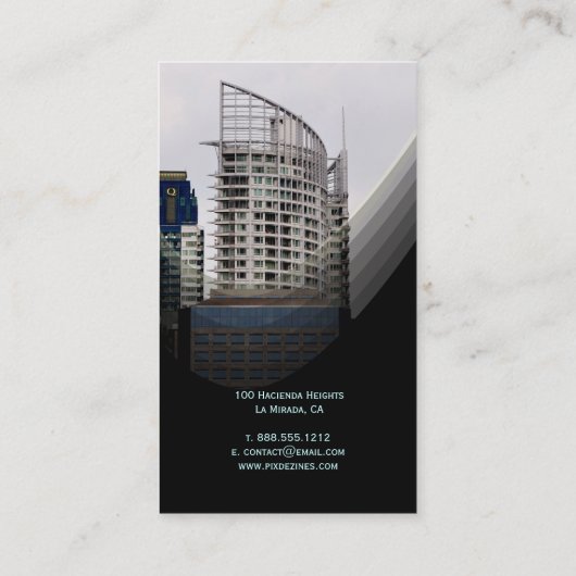 PixDezines Stijlvolle Architecten Visitekaartje (Achterkant)