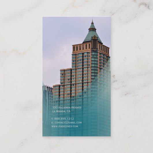 PixDezines Stijlvolle Architecten Visitekaartje (Achterkant)