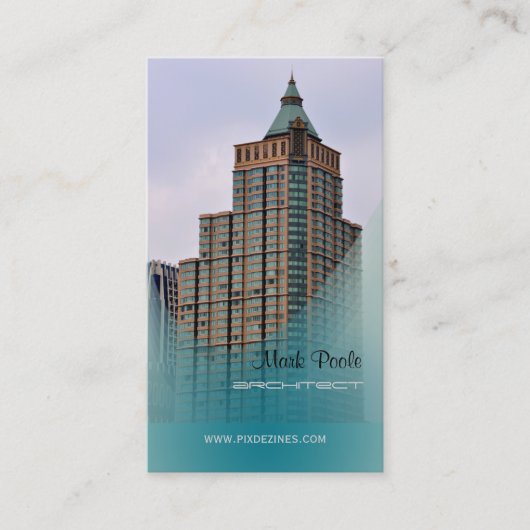 PixDezines Stijlvolle Architecten Visitekaartje (Voorkant)