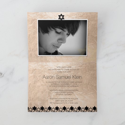 PixDezines stijlvolle fotobar mitzvah/faux folie (Binnen)