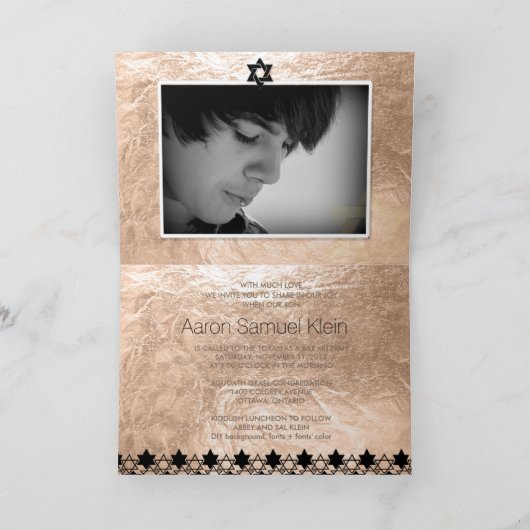 PixDezines stijlvolle fotobar mitzvah/faux folie (Binnen)