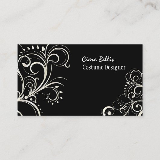 PixDezines Stijlvolle parelstalen/DIY-kleur! Visitekaartje (Voorkant)