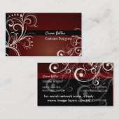 PixDezines Stijlvolle parelstalen Visitekaartje (Voorkant / Achterkant)