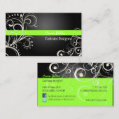 PixDezines Stijlvolle parelstalen Visitekaartje (Voorkant / Achterkant)