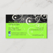 PixDezines Stijlvolle parelstalen Visitekaartje (Achterkant)