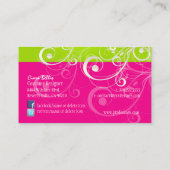 PixDezines Stijlvolle parelstalen Visitekaartje (Achterkant)