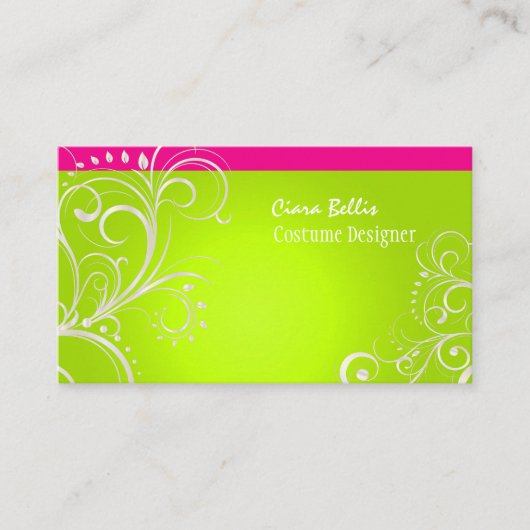 PixDezines Stijlvolle parelstalen Visitekaartje (Voorkant)