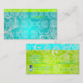 PixDezines Stijlvolle Pear Swirls Visitekaartje (Voorkant / Achterkant)