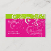 PixDezines Stijlvolle Pearl Swirls Visitekaartje (Achterkant)