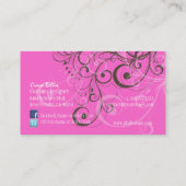 PixDezines Stijlvolle Pearl Swirls Visitekaartje (Achterkant)