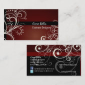 PixDezines Stijlvolle Pearl Swirls Visitekaartje (Voorkant / Achterkant)