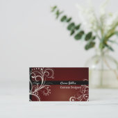 PixDezines Stijlvolle Pearl Swirls Visitekaartje (Staand voorkant)