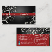 PixDezines Stijlvolle Pearl Swirls Visitekaartje (Voorkant / Achterkant)