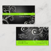 PixDezines Stijlvolle Pearl Swirls Visitekaartje (Voorkant / Achterkant)