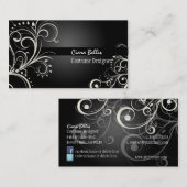 PixDezines Stijlvolle Pearl Swirls Visitekaartje (Voorkant / Achterkant)