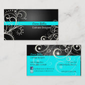 PixDezines Stijlvolle Pearl Swirls Visitekaartje (Voorkant / Achterkant)