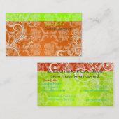 PixDezines Stijlvolle Pearl Swirls Visitekaartje (Voorkant / Achterkant)