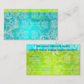 PixDezines Stijlvolle Pearl Swirls Visitekaartje (Voorkant / Achterkant)