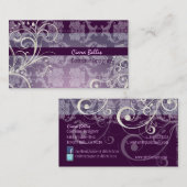 PixDezines Stijlvolle Pearl Swirls Visitekaartje (Voorkant / Achterkant)