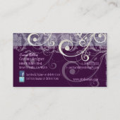 PixDezines Stijlvolle Pearl Swirls Visitekaartje (Achterkant)