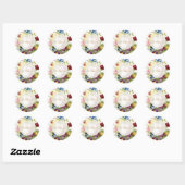 PixDezines  STILLEVEN BLOEMENARRANGEMENT Ronde Sticker (Vel)