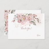 PixDezines Stof Roze Bedankt (Voorkant / Achterkant)