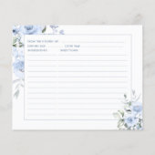 PixDezines Stofblauwe Rozen Nep Zilver Glitters (Achterkant)