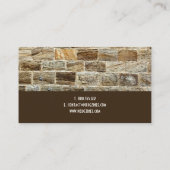PixDezines Stonemasons, steenhouwers Visitekaartje (Achterkant)