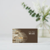 PixDezines Stonemasons, steenhouwers Visitekaartje (Staand voorkant)