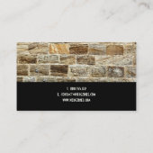PixDezines Stonemasons, steenwerkers Visitekaartje (Achterkant)